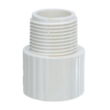 25-Pack 3/4" SCH-40 PVC Male Adapters Pipe Fittings, Plumbing Grade NSF-PW UPC ASTM ANSI D2466