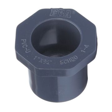 1 x 3/4 in. SCH80 PVC Reducing Ring/Bushing for Schedule-80 High Pressure Water/Chemical Pipe Fitting