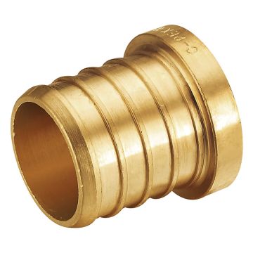 247Garden 1 in. PEX-B Test Plug (Lead Free DZR Brass NSF F1807 PEX Crimp Fitting)