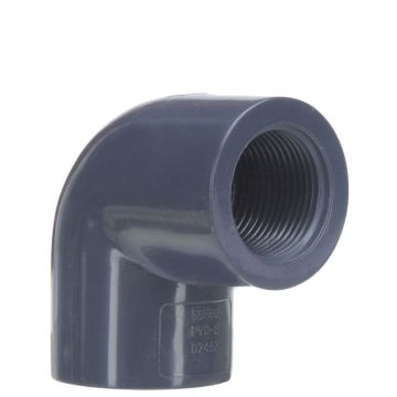 2 in. Schedule 80 PVC 90-Degree Female-Threaded Elbow, Sch-80 Pipe Fitting (Socket x Threaded)
