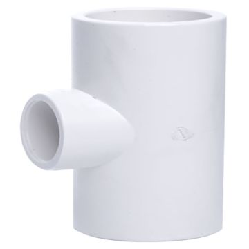 2 x 3/4 in. Schedule-40 PVC Reducing Tee 3-Way Pipe Fitting NSF SCH40 ASTM D2466 2" x 0.75" Socket