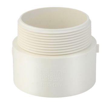 2 in. DWV PVC Male Adapter MIPT X SLIP Fitting for Drain, Waste, and Vent ASTM D2665 NSF