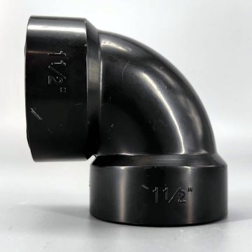 1-1/2 in. 1/4 90-Degree Short Bend Elbow NSF ASTM D2661 DWV Pipe Fitting