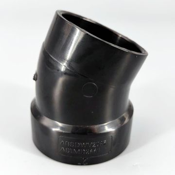 6 in. 45° Elbow DWV Pipe Fitting NSF ASTM D2661 1/8 Bend Hub x Hub