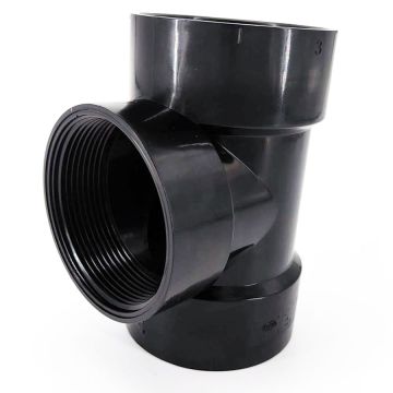 3 in. ABS Flush Cleanout Tee w/ Plug DWV Pipe Fitting NSF ASTM D2661 