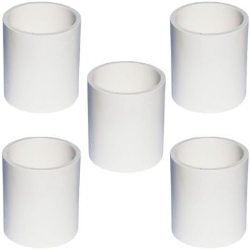 5-Pack 1-1/4 in. Schedule 40 PVC Coupling/Coupler Pipe Fitting NSF SCH40 ASTM D2466 1.25"