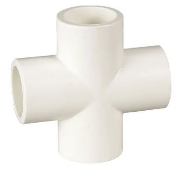 1-1/2 in. SCH40 PVC 4-Way Cross NSF Schedule-40 Pipe Fitting