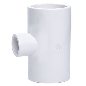 1-1/4 x 1/2 in. SCH40 PVC Reducing Tee 3-Way Pipe Fitting NSF SCH40 ASTM D2466 1.25" x 0.5" T