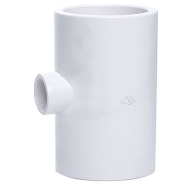 2 x 1/2 in. Schedule-40 PVC Reducing Tee 3-Way Pipe Fitting NSF SCH40 ASTM D2466 2" x 0.5" T-Socket