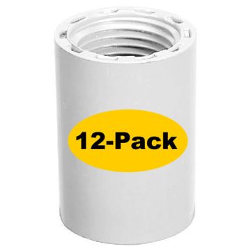 12-Pack 1/2 in. Schedule 40 PVC Female Adapters NSF Pipe Fittings (FPT-Threaded x Socket) SCH40 ASTM D2466