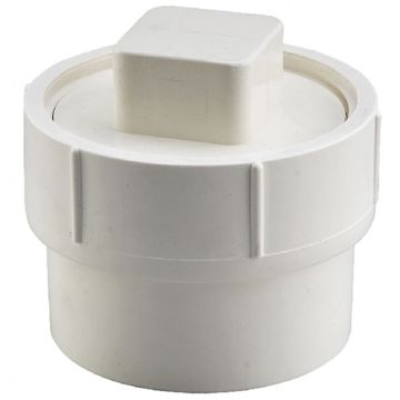 4" DWV FEMALE ADAPTER SPG X FIPT+PLUG PVC Fitting ASTM D2665 NSF