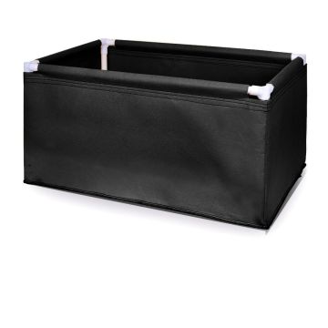 247Garden 2X3 PVC Frame Fabric Grow Bed/Raised Vegetable Flower Garden Bag (45-Gallon Black, Complete Kit)