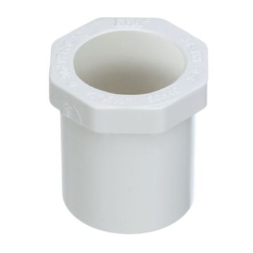 1 x 1/2 in. SCH40 PVC Reducing Ring/Bushing NSF Schedule-40 Pipe Fitting