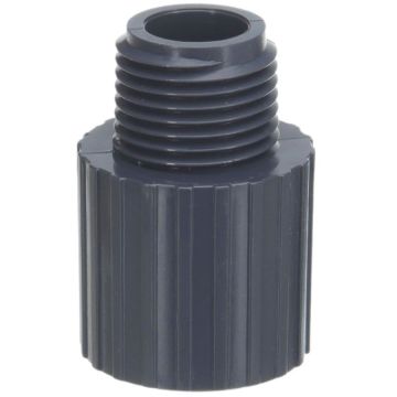 1-1/2 in. Schedule 80 PVC Male Adapter, Sch-80 Pipe Fitting (Socket x MPT)
