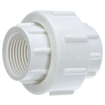 1.5 in. PVC SCH-40 Union w/ O-Ring Threaded Fitting 1-1/2" FPTxFPT