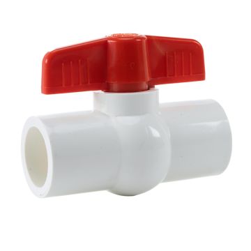 3/4 in. PVC Compact Ball Valve Socket-Fitting SxS ASTM ANSI NSF-Certified