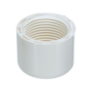 1-1/2 in. Schedule-40 PVC Female-Threaded End Cap Pipe Fitting Pro Plumbing-Grade NSF SCH40 ASTM D2466 1.5" FPT