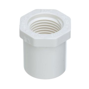 1 x 1/2 in. SCH40 PVC Female Reducing Ring SCH40 PVC Fitting NSF-Certified