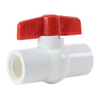 3/4 in. PVC Compact Ball Valve Threaded-Fitting FPTxFPT NSF-Certified