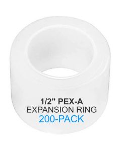 200-Pack 1/2" PEX-A Expansion Rings ASTM F1960 PPSU PEX Fittings