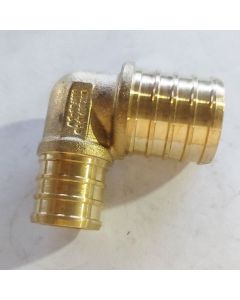 3/4 x 1 in. PEX-B 90° Elbow (Lead Free DZR Brass NSF F1807 PEX Crimp Fitting)