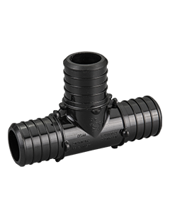 247Garden 1 in. PEX-B Barb Tee Plastic Crimp Fitting NSF for Hot & Cold Water PEX Pipe F2159