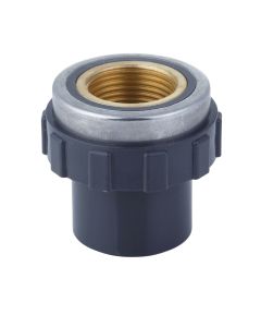 3/4 in. SCH-80 PVC  Female Adapter w/Brass Threaded-Fitting ASTM D2467/D2464 FNPT 3/4" PVC-to-Brass Connector