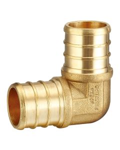 247Garden 1 in. PEX-B 90° Elbow (Lead Free DZR Brass NSF F1807 PEX Crimp Fitting)