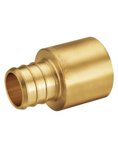 247Garden 1 in. PEX-B x 3/4 in. Male Sweat Copper Adapter (Lead Free DZR Brass NSF PEX Pipe Crimp Fitting)