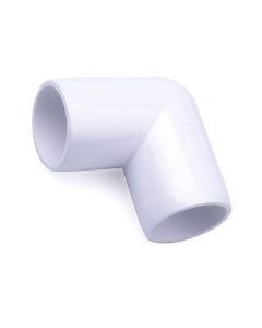 247Garden 1-1/4 in. PVC 90-Degree Elbow Fitting - ASTM SCH40 Furniture-Grade Connector