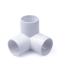 247Garden 1-1/4 in. PVC 3-Way PVC Elbow Fitting - ASTM SCH40 Furniture-Grade Connector