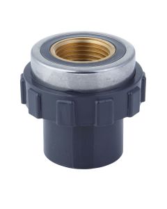 1/2 in. SCH-80 PVC  Female Adapter w/Brass Threaded-Fitting ASTM D2467/D2464 FNPT 1/2" PVC-to-Brass Connector