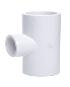 2 x 1.5 in. SCH40 PVC 3-Way Reducing Tee Pipe Fitting Socket NSF SCH40 ASTM D2466 2" x 1" T