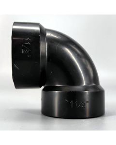 1-1/2 in. 1/4 90-Degree Short Bend Elbow NSF ASTM D2661 DWV Pipe Fitting