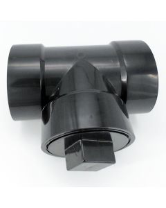 4 in. ABS Flush Cleanout Tee w/ Plug DWV Pipe Fitting NSF ASTM D2661 