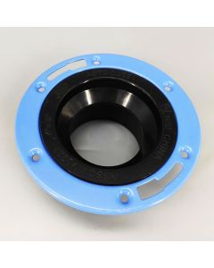 4 X 3 in. Closet Flange - Hub w/ Adjustable Metal Rings Epoxy Coated DWV Pipe Fitting NSF ASTM D2661