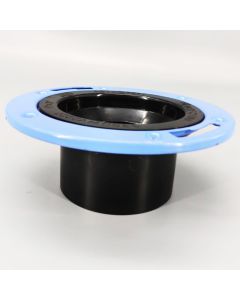 4 X 4 in. Closet Flange - Hub w/ Adjustable Metal Rings Epoxy Coated DWV Pipe Fitting NSF ASTM D2661