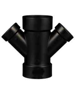 3 X 3 X 2 X 2 in. Double Wye Reducing DWV Pipe Fitting NSF ASTM D2661