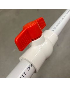 1 in. PVC Compact Ball Valve SxS Socket-Fitting for Sch40/80 Pipe Fittings