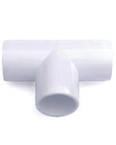 247Garden 1-1/2 in. PVC Tee 3-Way Fitting - ASTM SCH40 Furniture-Grade Connector 1.5"