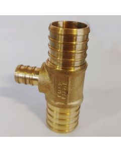 247Garden 1 x 1 x 1/2 in. PEX-B Reducing Tee (Lead Free DZR Brass NSF F1807 PEX Crimp Fitting)