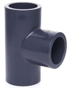 3/4 in. SCH80 PVC Tee 3-Way Straight Fitting for High Pressure Schedule-80 Pipes (Slip/Socket) NSF ASTM ANSI