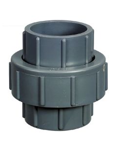 1-1/2 in. SCH80 PVC Slip Union SxS Socket-Fitting for High Pressure Schedule-80 Pipes