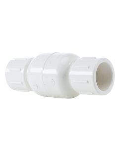 1/2 in. SCH40 PVC Spring Check Valve SxS Socket-Fitting for Schedule-40 Pipes