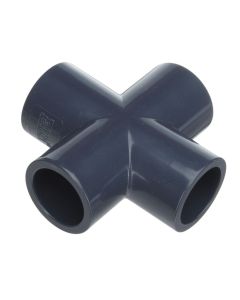 1 in. Schedule 80 PVC 4-Way Cross SCH-80 ASTM D2467 High Pressure Pipe Fitting NSF ASTM D2467