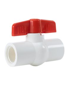 3/4 in. PVC Compact Ball Valve Threaded-Fitting FPTxFPT for SCH40/SCH80 Pipes