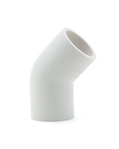 2 in. SCH40 PVC 45-Degree Elbow Fitting NSF Schedule-40 Pipe Fitting