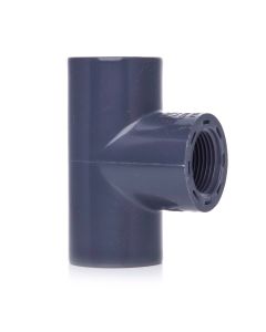 1 in. SCH80 PVC Female Thread Tee for Schedule-80 High Pressure PVC Applications