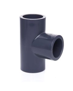 3/4 in. SCH80 PVC Tee 3-Way Straight Fitting for High Pressure Schedule-80 Pipes (Slip/Socket) NSF ASTM ANSI