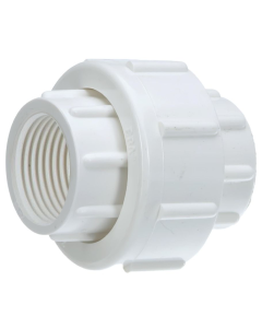 2 in. SCH40 PVC Union w/ O-Ring for SCH40/SCH80 PVC Pipe Threaded-Fitting (FPTxFPT)
